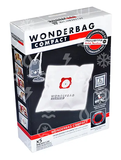 sáčky z mikrovlákna ROWENTA WB406120, WONDERBAG UNIVERSAL, balení 5 ks